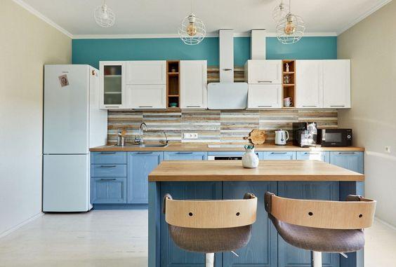 Дизайн кухни-гостиной: 70 лучших фото