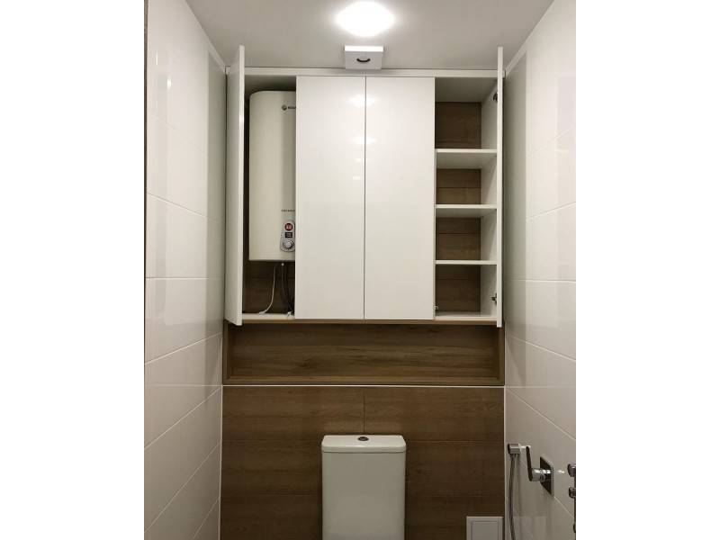 Габариты и дизайнерские решения для шкафа в туалете